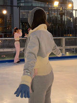 rib stand sweat jacket