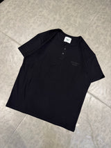 OE logo wide rib henry neck ss tee