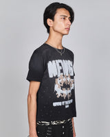 Rhinestone devil fade TEE