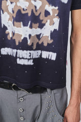 Rhinestone devil fade TEE