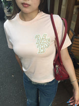 msb logo applique t-shirt