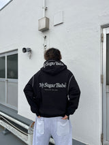 針跡拉式連帽衫