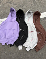 emboss heart logo hoodie