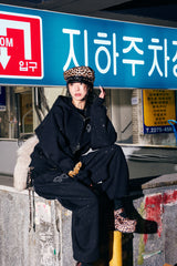 90 Logo Glitter Light Zip Hoodie【9090girl】