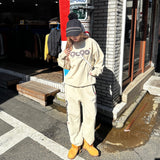 9090 OG徽標緞面Crewneck汗水(輕)