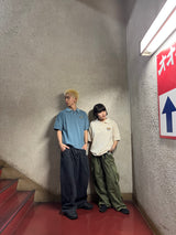 國王徽標色素polo襯衫