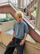 國王徽標色素polo襯衫