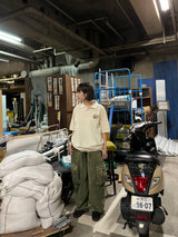 國王徽標色素polo襯衫