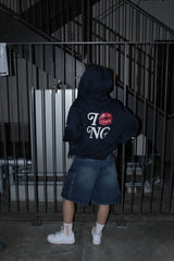 親吻完整的拉鍊連帽衫