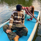 파우더 테두리 니트