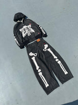 Bone Rigid Denim Zip Hoodie