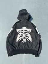 Bone Rigid Denim Zip Hoodie