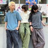 國王徽標色素polo襯衫