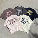 Foil pigment butterfly logo ss tee