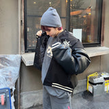 킹 로고 클래식 스타디움 재킷