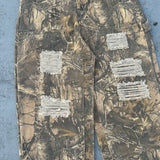 이중 무릎 손상 버기 바지