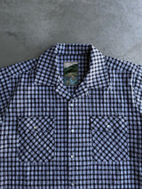western seersucker check shirt