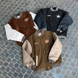 킹 로고 클래식 스타디움 재킷