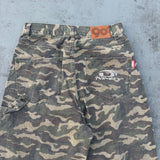 이중 무릎 손상 버기 바지