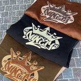 킹 로고 클래식 스타디움 재킷