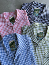 western seersucker check shirt