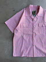 western seersucker check shirt
