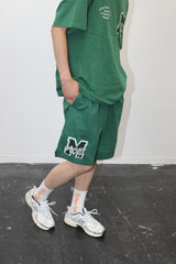 M College Logo Wappen Sweat Shorts