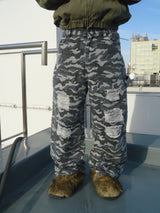 이중 무릎 손상 버기 바지