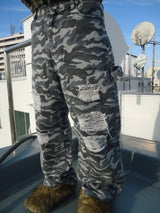 이중 무릎 손상 버기 바지