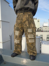 이중 무릎 손상 버기 바지