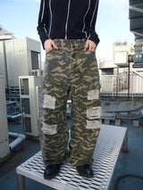 이중 무릎 손상 버기 바지