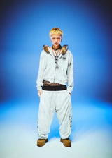 Tribal Kingo Logo Fur Zip Hoodie