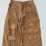 이중 무릎 손상 버기 바지