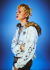 Tribal Kingo Logo Fur Zip Hoodie