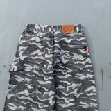 이중 무릎 손상 버기 바지