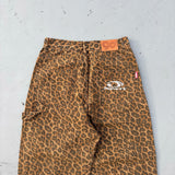 이중 무릎 손상 버기 바지