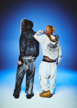 Tribal Kingo Logo Fur Zip Hoodie