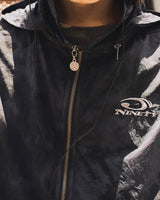 タイダイフード付きナイロンベスト