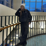 n 로고 스트라이프 블루슨