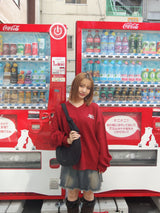 스타 로고 v 넥 손상 니트