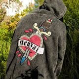 心紋身薩加拉連帽衫