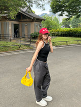 metal logo American sleeve tank top