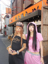 OG Logo Glitter Half Zip Hoodie