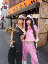 OG Logo Off Shoulder Glitter Tee