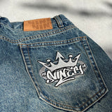 King Logo Vintage Like Denim