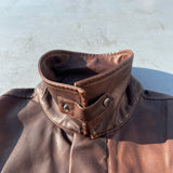 合成皮革短襯衫