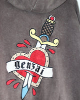 心紋身薩加拉連帽衫