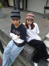 멀티 스트라이프 비니