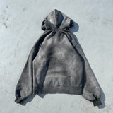 銷毀的拼貼拉鍊連帽衫