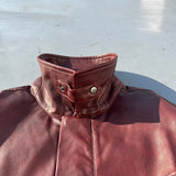 合成皮革短襯衫